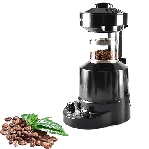 Automatic Timing Coffee Roaster Machine, Adjustable Wind Speed & Hot/Cold Air, Bean Coat Separation, for Cafe Shop Restaurant Home
