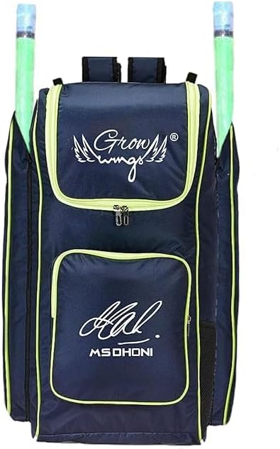 Branded Cricket Kit Bag with Special Bat Holder On Two Side, Duffle Kit Bag, Backpack, Full Size with Shoulder Straps Light Weight