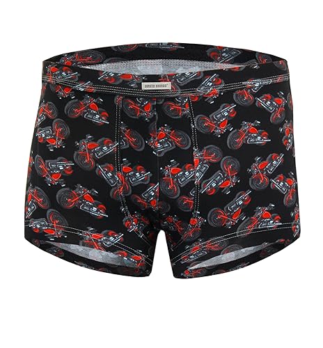 sesto senso Lustige Mini Boxershorts Herren Motive Motor Motorrad Funny Boxer Kurze Unterhose männer XL
