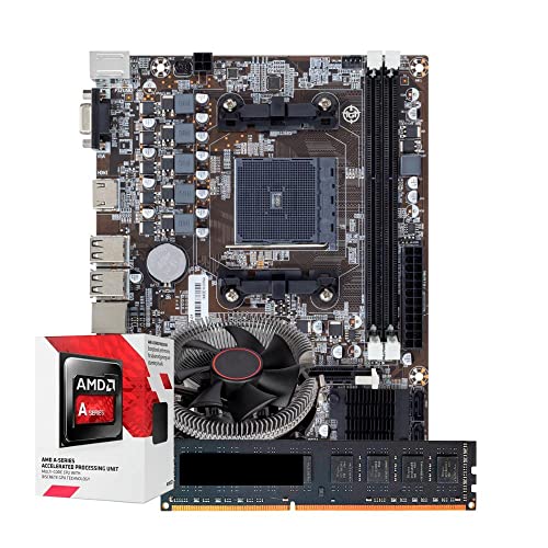 Kit Upgrade AMD A6-7480 + Cooler + Placa Mãe FM2 + 8GB RAM