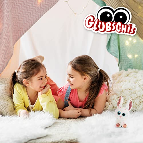 NICI Glubschis: Das Original – Glubschis Hase Spotties 15cm –Kuscheltier Hase mit großen Augen – Flauschiges Plüschtier mit großen Glitzeraugen – Schmusetier für Kuscheltierliebhaber