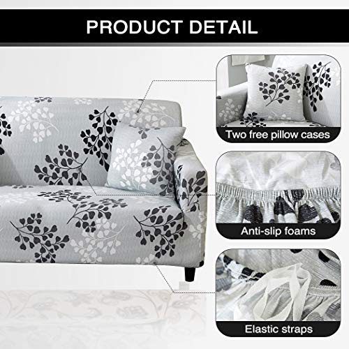 Lamberia Printed Sofa Cover Stretch Couch Cover Sofa Slipcovers For Couches And Loveseats With Two Pillow Case (Fall, Loveseat) #TOP3