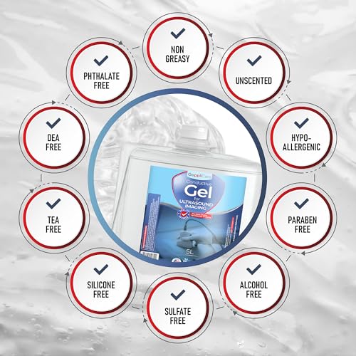Goppli 5L Conductive Cooling Gel for Ultrasonic Cavitation, IPL & Body Sculpting - Hypoallergenic, Residue-Free, Long-Lasting - Esthetician-Approved - Includes (250mL) Refillable Bottle, Made in USA - Thumbnail 4