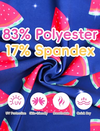 Image of Girls Rash Guard Swimsuit Two Pieces Adorable Swimswear Quick Dry Bathing Suit Long Sleeve