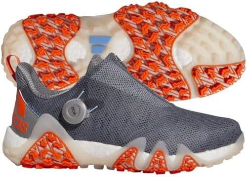 adidas Men's CODECHAOS 22 BOA Golf Shoe, Grey Three/Impact Orange
