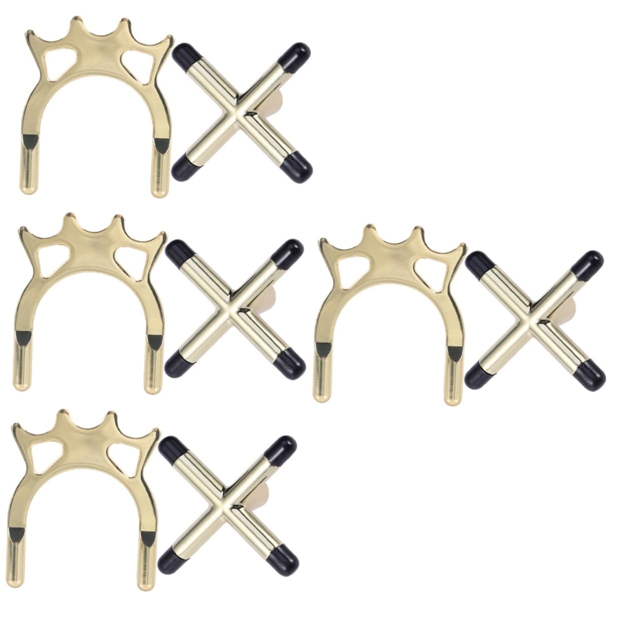 Abaodam 4 Sätze Teiliges Billard Queue Brücke Kupferlegierung Langlebiger Snooker Queue Halter Mit Rutschfester Oberfläche Stabiler Pool Cue Support Für American Und Snooker 2 Stück * 4