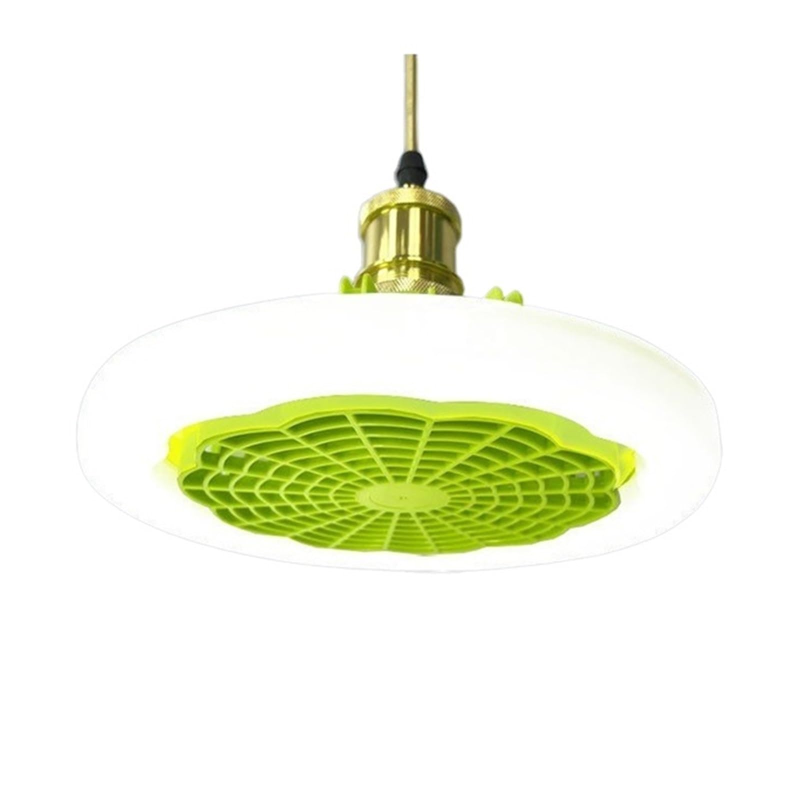 TRDEWR Ceiling Fan Light 48/60W 3-Speed Cooling Fan Ceiling Light 3-Gear Dimmable Electric Fan Lamp Remote Control E27 Lamp Holder Good Light and Shadow Effects(30W Green)