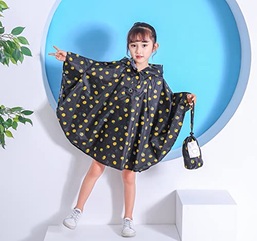 Image of Freesmily Kids Cute Raincoat Waterproof Rain Poncho Jacket Coat for Girls Boys