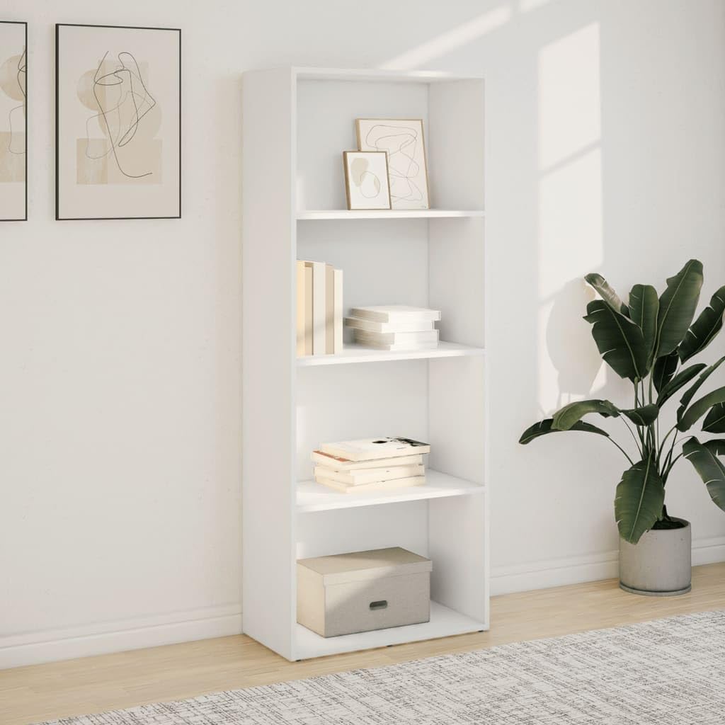 Generisch Bücherregal Weiß 60x30x152 cm Holzwerkstoff,Möbel,Regalsysteme,Bücherregale Bücherschränke-857908