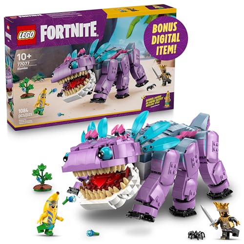 LEGO Fortnite Klombo Kids Toy - Fortnite Action Figure with Peely and Oro Minifigures - Pretend Play...