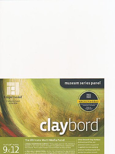 Ampersand CBS09-2 Claybord 9 Inch X 12 Inch Each [Pack Of 2 ] cover