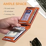 RUNBOX Money Clip Wallets for Men,Slim Leather Mens Bifold Wallet,RFID Blocking Front Pocket Wallet,Thin Credit Card Holder with Gift Box - Image 4