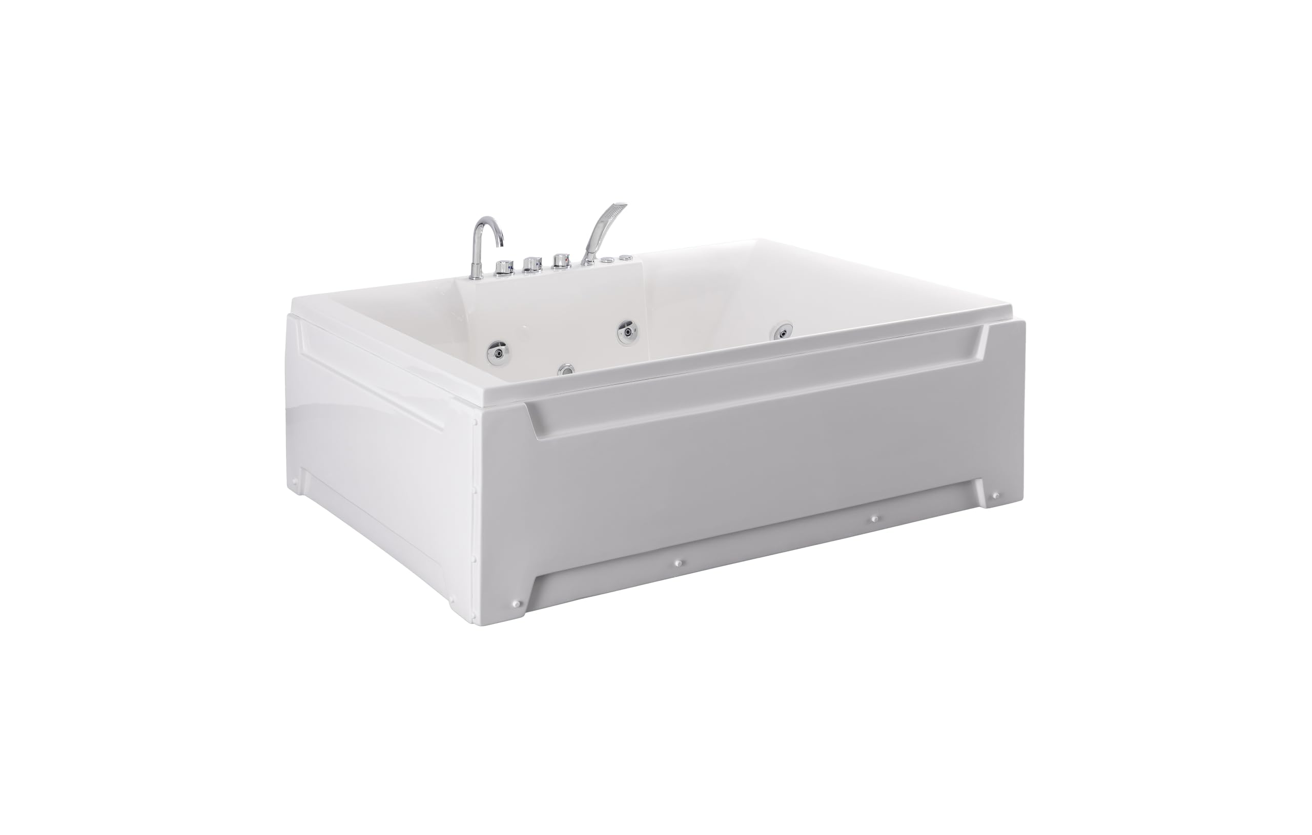 Vasca idromassaggio 185x123 cm da interno con idroterapia e cromoterapia | Imagine Eco