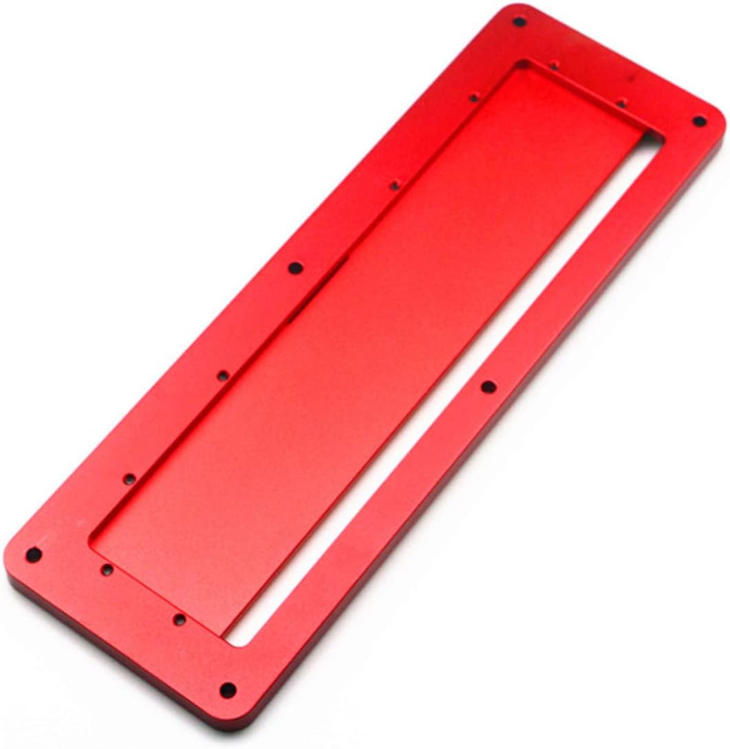 Artibetter DIY Woodworking Table Circular Saw Throat Plate Electric Cutting Tool for Woodworking Adjustable Height and Depth Suitable for Carpentry Projects Red