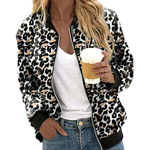 riou Chaquetas Ligeras con Cremallera para Mujer Cover