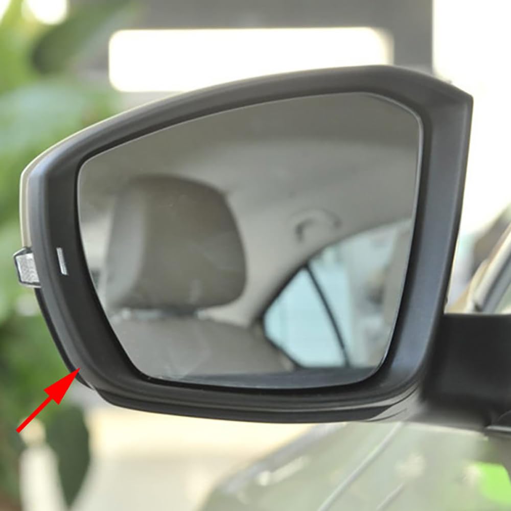 Riloer 1x Rivestimento per alloggiamento specchietto retrovisore laterale, Numero di parte 5E0857531, 5E0857532, Compatibile con SK-0DA Octavia 2014-2017, V-VV T-ROC 2018-2021, Lato sinistro