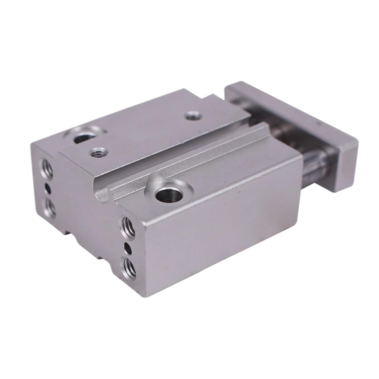 Cilindro neumático MGJ10-30 de triple vástago y guiado lineal para automatización