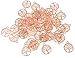 ALIMITOPIA 50pcs The Sephirothic Tree Kabbalah Tree Of Life Lucky Charm Pendant for DIY Crafting Key Chain Bracelet Necklace jewelry Making Findings(Rose Gold)