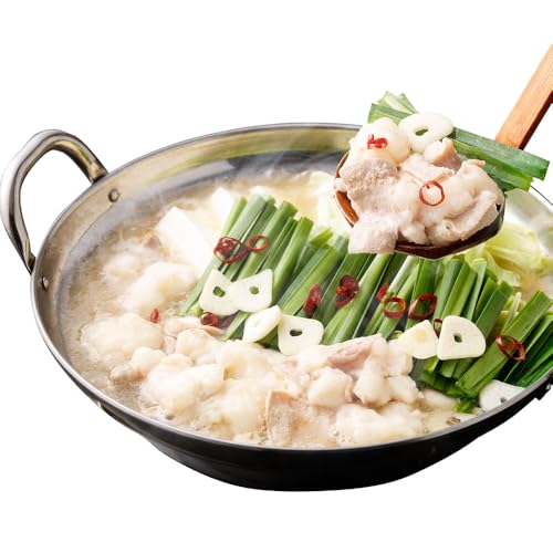 国産牛 もつ鍋 8人前 ちゃんぽん 濃縮スープ付 (みそ味) モツ鍋 牛もつ ホルモン チャンポン麺 味噌味 冷凍