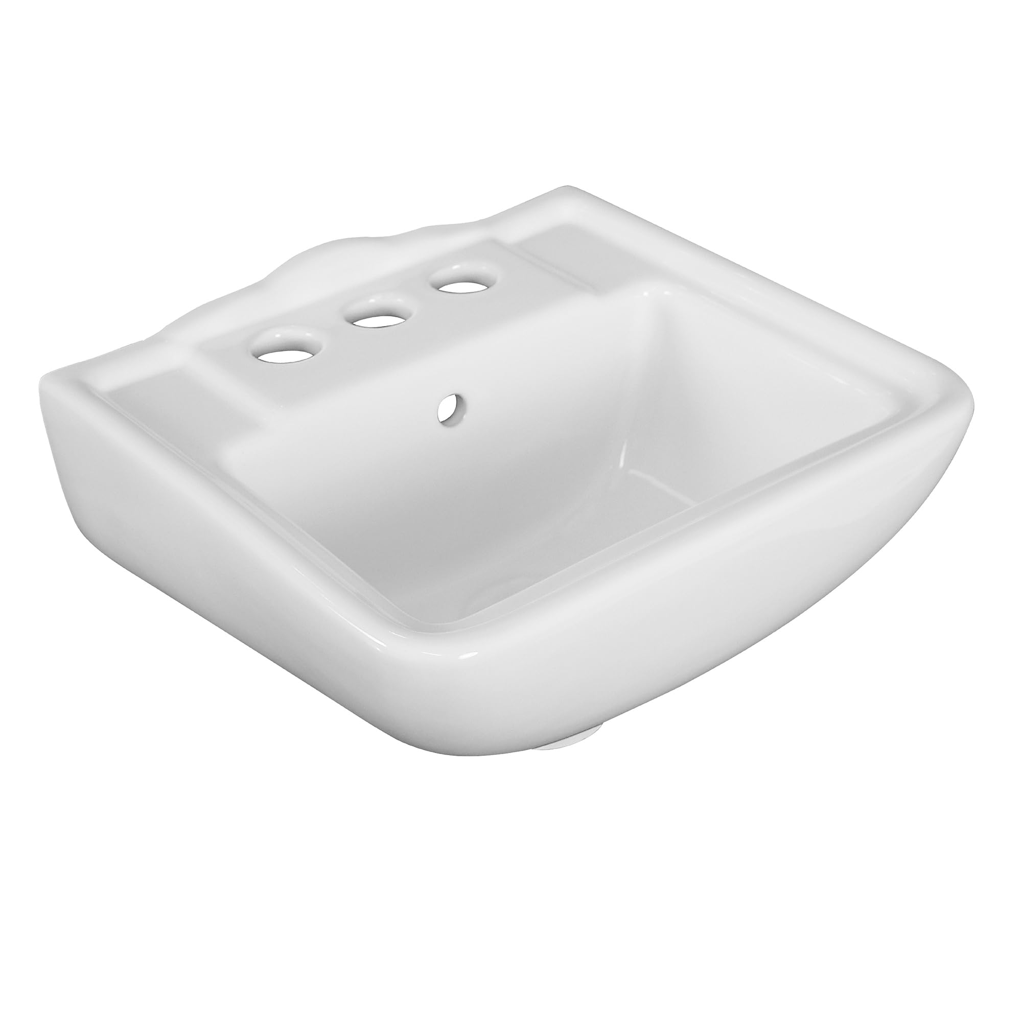 Fine Fixtures Small Wall Mount Bathroom Sink 12.4 x 11 Inch