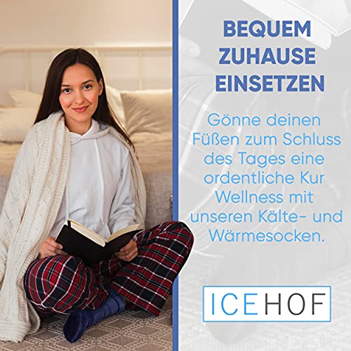 ICEHOF Koelsokken, met 4 koelelementen, zachte stof, 1 paar, met koelpads, gel, koudetherapie voor voeten en tenen bij… - Image 5