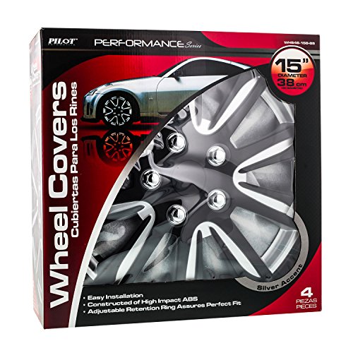Pilot Automotive Wh546-15B-Bs 15 Inch Premier Camry Style Black Universal Hubcap Wheel Covers For Cars - Set Of 4 - Fits Most Cars #TOP6