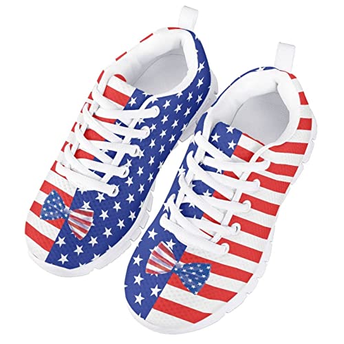 Little/Big Kids Running Shoes Strap Athletic Tennis Shoe White Sole Sport Sneakers3