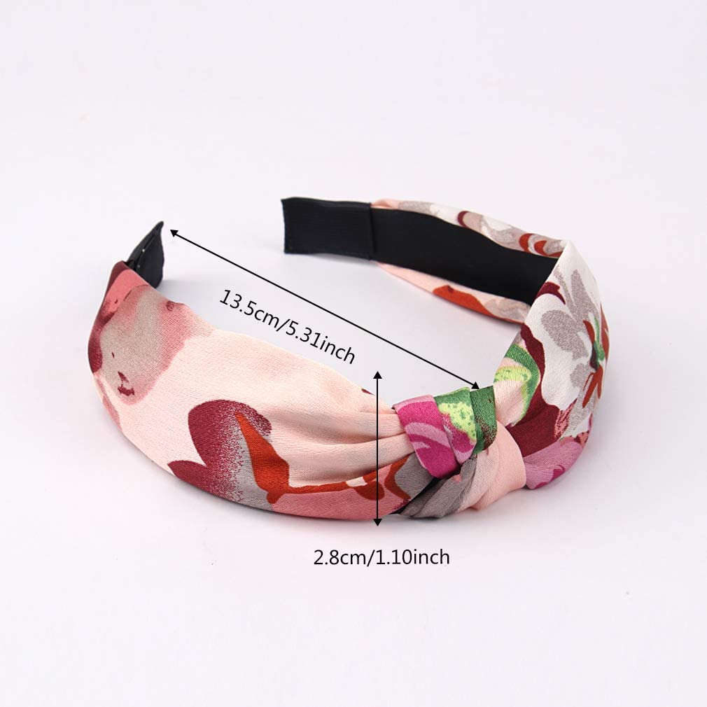 Ondder 10 Pack Knotted Headbands for Women Fashion Women Girls Headbands Cute Headband Floral Print Top Knot Turban Headbands Head Band Hair Band Hair Accessories for Women Girls Ladies : Clothing, Shoes & Jewelry