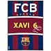 Produktbild BilligerLuxus Fanteppich Spielteppich Barcelona Xavi 95x133cm blau rot gelb weiß
