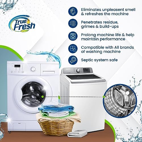 image for True Fresh Washing Machine Cleaner Tablets, Washer Tablets compatible 