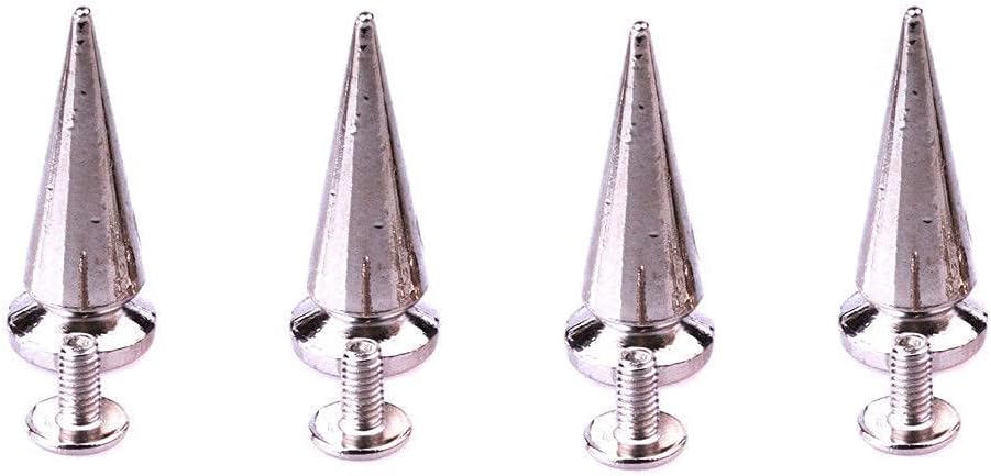 Rivets Fastener, Press Studs,Snap Screw,100sets 25mm Silver Rivet Studs Screwback for Bags Clothes Shoes Leather Craft DIY Making