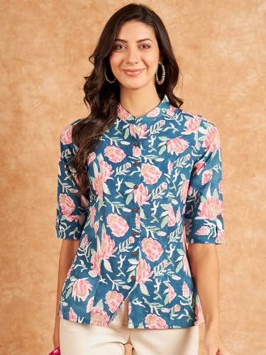 Image of Modeve Women Cotton Top for Summer