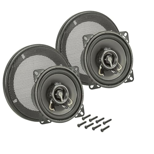 tomzz Audio 4000-005-1 TA10.0-Pro Lautsprecher Einbauset DIN 100 2-Wege Koax System mit Gitter 40 Watt RMS Polypropylen