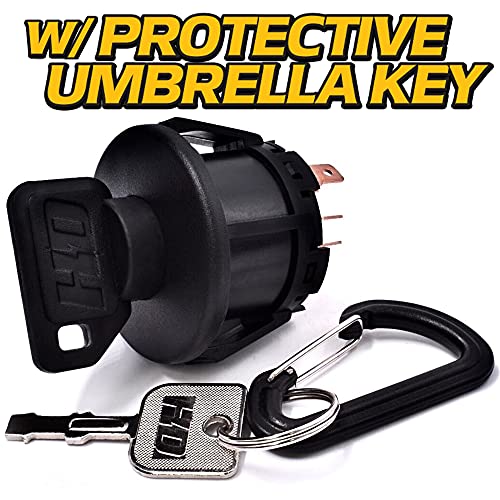 HD Switch Starter Ignition Key Switch Module Rebuild Replaces White Outdoor, MTD, LT542 LT546 LT946 LT950 LT1700 LT2000 LT2200 LT4600 LT5000 - OEM Upgrade W/2 Keys