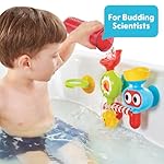 Yookidoo Baby Toddler Bath Wall Toy (Ages 1-3) Waterfall Spinning Gears & Rotating Googly Eyes - Mold Free - Attach to Any Tub or Shower - Spin N Sprinkle Water Lab - Great for Boys, Girls,& Kids - Image 2