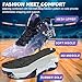 MAIZUN Mens Basketball Shoes Fashion Non-Slip Lightweight Breathable Outdoor Sneakers Cushioning Workout Shoes for Running Walking Sports Training Purple