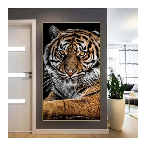 Toile tigre sans cadre 65x130 cm : habillez facilement vos grands murs