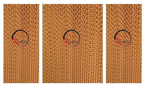 Lekshika Evaporative Cooling Air Cooler Cooling Pads, Honeycomb Pad (Brown) set of 3 (21' X 17' X 1.5') -1 (21' X 12' X 1.5')-2