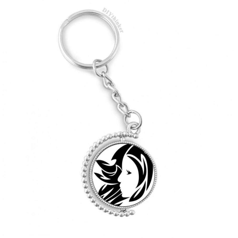 Virgo llavero para coche y llaves de casa con amuleto del zodiaco para colgar 4