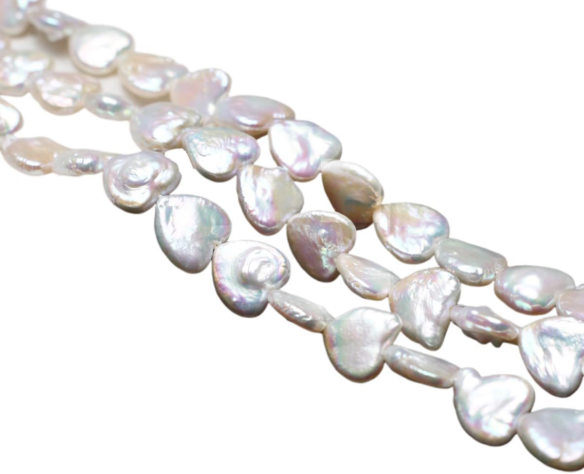 Natural Irregular Cultured Freshwater Pearl Baroque Pearl Beads Loose Bead for DIY Women Pendants Earrings Jewelry Making 14.2 inch