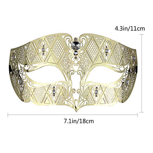 Image of Coddsmz Couples Venetian Masquerade Mask Set Luxury Style Princess Party Mask for Couples Women and Men Mardi Gras Masks