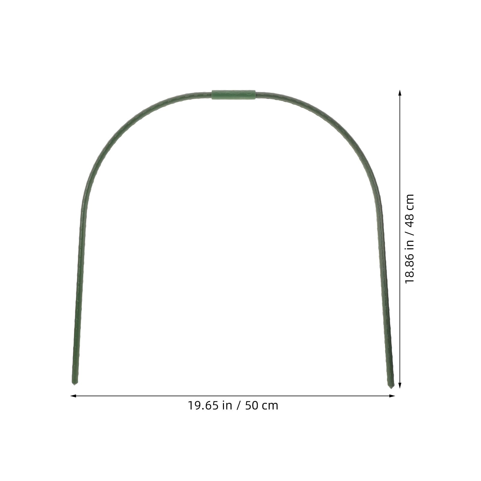 Cadre de Tunnel à Poules Pliable Vert, Lot de 5 pour Jardin