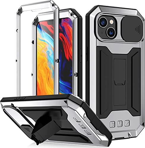 Coque iPhone 14 Plus antichoc avec protège-caméra coulissant