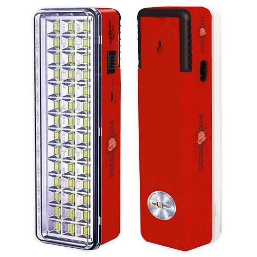 Pick Ur Needs Rechargeable Emergency Light for Home with 42 LED | Floor Lamp, Lantern, Charging Light, Battery Backup, Portable Torch Lamp for Indoor Outdoor Use