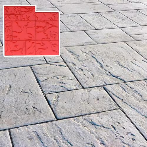 Moldes para estampado de textura de hormigón con acabado arquitectónico de piedra real