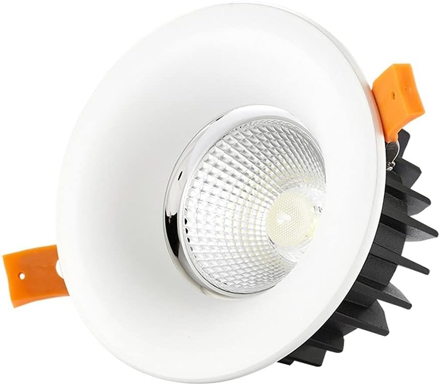 Recessed LED Recessed Downlight 10W Spotlights Ceiling Decoration Lights Warm White 3000K 550LM Accent Lamps AC110-220V IP44 Protection for Living Room Bedroom Bathroom Integrated