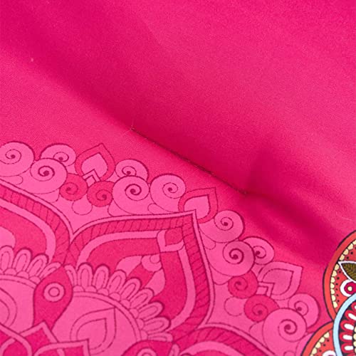 Wake In Cloud B0819-BZ3-K(M) Bohemian Comforter Set, Boho Chic Mandala Medallion Pattern Printed thumb #5