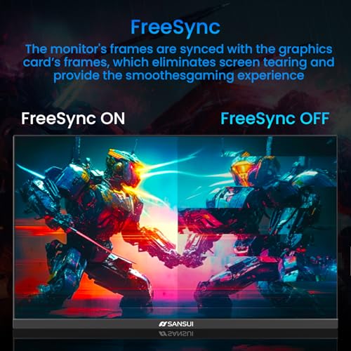 OLKIEQZ Gaming Monitor 24 inch, FHD 165HZ 1ms IPS Computer Monitor, 110% sRGB, HDMI DP Ports, FreeSync Technolog,VESA Mountabl - Monitor - Immagine 4