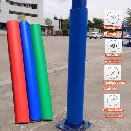 Protector para poste de baloncesto redondo de 1,2 m a 2,4 m de altura para canastas 8