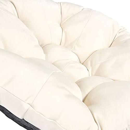 Miniatura 3 de HUHJYUGE Cojín para silla de columpio para exteriores, 43 x 43 pulgadas, cojín redondo grueso para silla colgante, cojín para silla de huevo